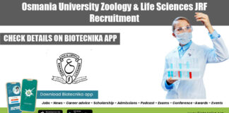 Osmania University JRF Recruitment