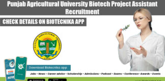 PAU Biotech Project Assistant Jobs