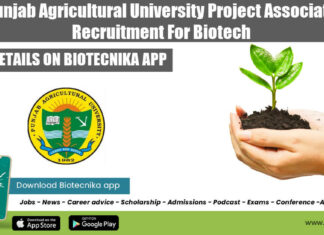PAU Biotech Project Associate