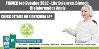 PGIMER Job Opening 2022