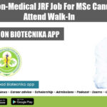 PGIMER Non-Medical JRF Job For MSc Candidates, Attend Walk-In PGIMER Non-Medical JRF Job