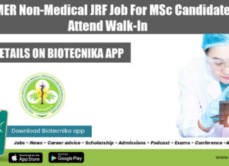 PGIMER Non-Medical JRF Job