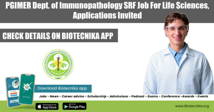 PGIMER SRF Position Available