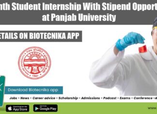 Panjab University Student Internship