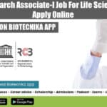 Project Research Associate-I Job For Life Sciences at RCB, Apply Online Project Research Associate-I Job