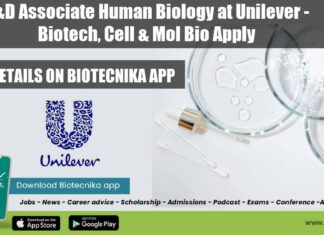R&D Associate Human Biology