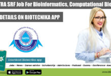 SASTRA SRF Job For Bioinformatics, Biotech & Computational Biology SASTRA University SRF Job