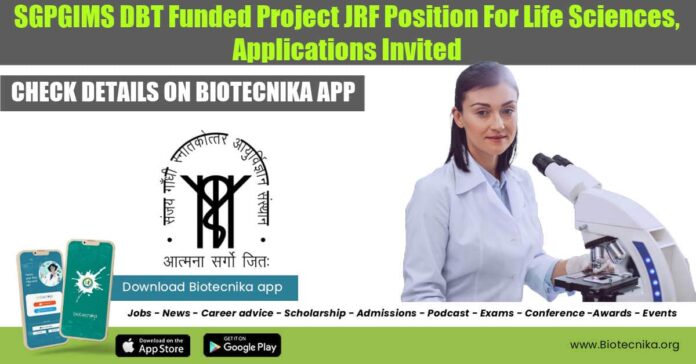 SGPGIMS Jobs 2022