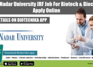 SNU JRF Vacancy 2022
