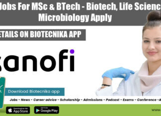 Sanofi Jobs For MSc