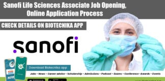 Sanofi Life Sciences Associate