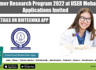 Summer Research Program 2022