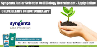 Syngenta Junior Scientist Cell