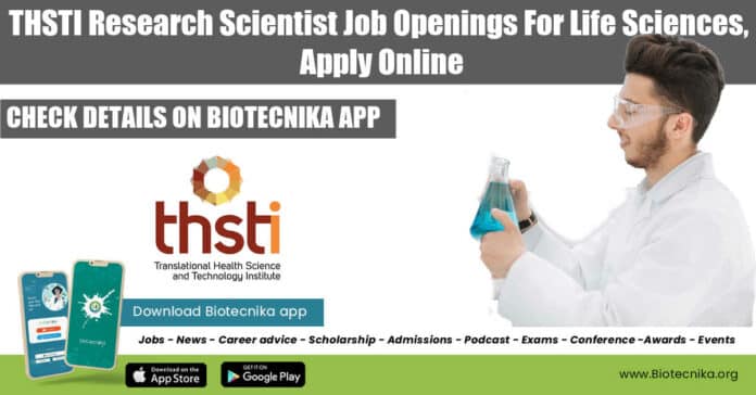THSTI Research Scientist Job