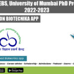 UM-DAE CEBS Admission 2022