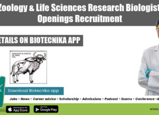 ZSI Research Biologist Jobs