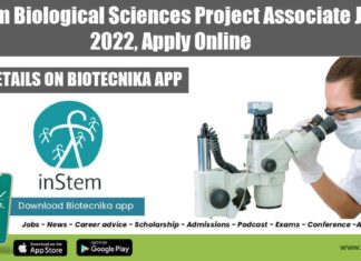 inStem Vacancies 2022