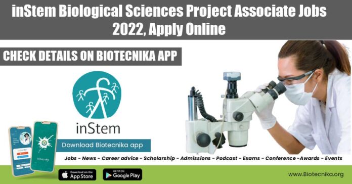 inStem Vacancies 2022