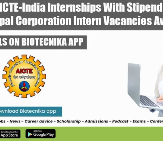 AICTE-India Internships With Stipend