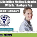 AIIMS Delhi Jobs Lifesciences