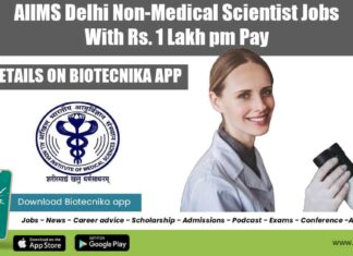 AIIMS Delhi Jobs Lifesciences