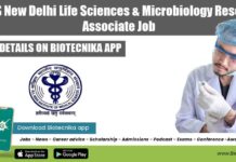AIIMS New Delhi Life Sciences & Microbiology Research Associate Job AIIMS New Delhi Life