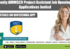 Amity AIMMSCR Project Assistant Job Opening, Applications Invited Amity AIMMSCR Project Assistant