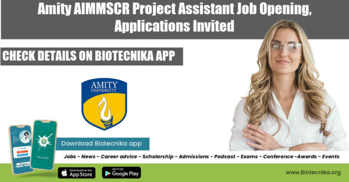 Amity AIMMSCR Project Assistant