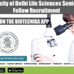 BCAS University of Delhi Life Sciences Senior Research Fellow Recruitment BCAS SRF Life Sciences