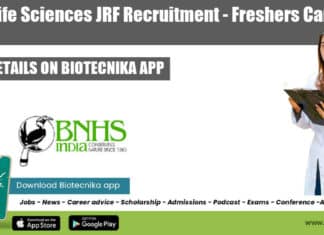 BHNS Life Sciences JRF
