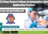 BITS Pilani Project Fellows In Epigenetics, Online Application Process BITS Pilani Project Fellows
