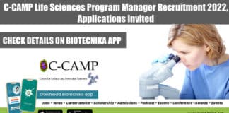 C-CAMP Life Sciences PhD