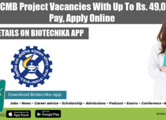 CCMB 2022 Project Jobs
