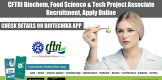 CFTRI Project 2022 Jobs