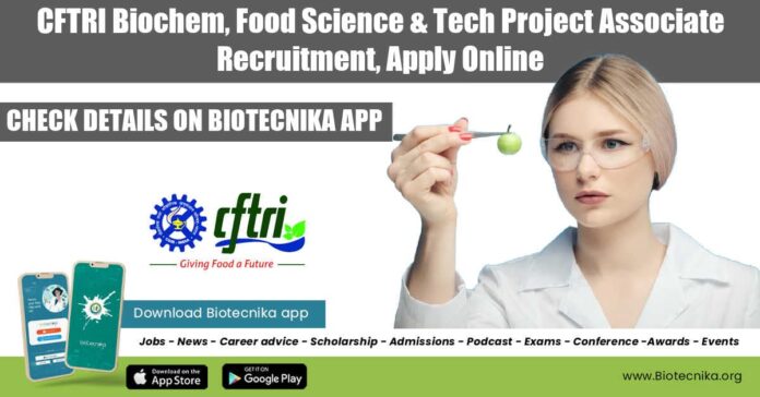 CFTRI Project 2022 Jobs