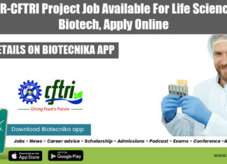 CSIR-CFTRI Project Job Available