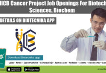 CSIR-IICB Cancer Project Job Openings For Biotech, Life Sciences, Biochem CSIR-IICB Cancer Project Job