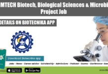 CSIR-IMTECH Biotech, Biological Sciences & Microbiology Project Job CSIR-IMTECH Biotech