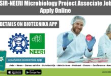 CSIR-NEERI Microbiology Project Associate Job – Apply Online CSIR-NEERI Project Job