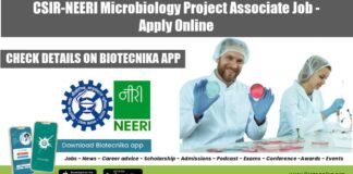 CSIR-NEERI Project Job