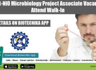 CSIR-NIO Microbiology Project Associate