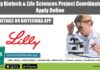 Eli Lilly Biotech & Life Sciences Project Coordinator Job, Apply Online Eli Lilly Biotech