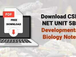 CSIR Developmental Biology Notes