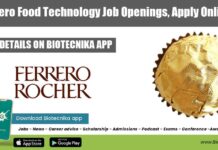Ferrero Food Technology Job Openings, Apply Online Ferrero Food Technology Job