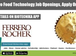 Ferrero Food Technology Job