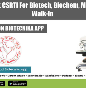 Govt JRF Job at CSRTI