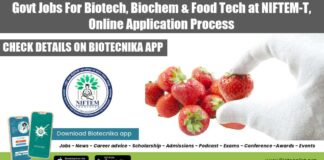 Govt Jobs For Biotechnology