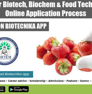 Govt Jobs For Biotech, Biochem & Food Tech at NIFTEM-T, Online Application Process Govt Jobs For Biotechnology