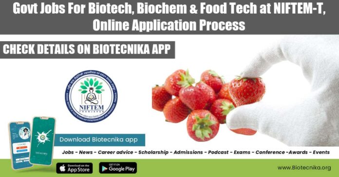 Govt Jobs For Biotechnology