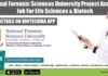 National Forensic Sciences University Project Assistant Job For Life Sciences & Biotech Govt NFSU Project Job